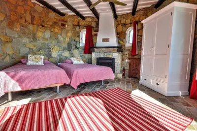 Cama o camas de una habitación en Leng Vacation Home