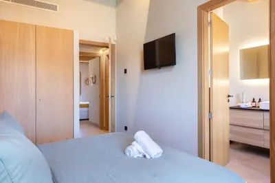 Cama o camas de una habitación en Casa Alegria Costa Brava - BY EMERALD STAY