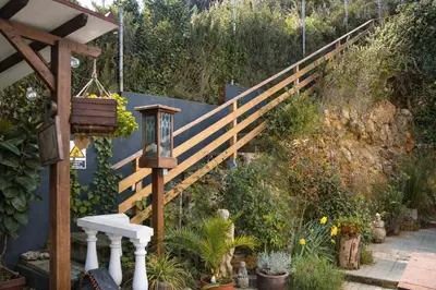 Jardín al aire libre en CasaDLuna