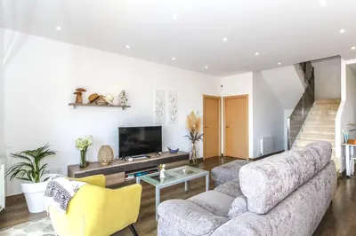 Una televisión o centro de entretenimiento en Villa Panorama