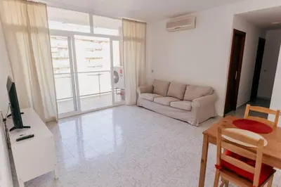 Zona de estar de 2 Bedroom Apartment Lloret de Mar Terrace & Pool