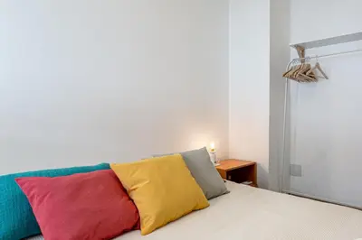 Cama o camas de una habitación en Kerstin Bruns- Apto Mediterrani