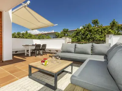 Zona de estar de Apartment Mar i Llum by Interhome