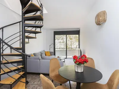 Zona de estar de Apartment Mar i Llum by Interhome
