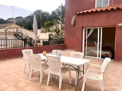 Un balcón o terraza de Apartamento duplex Begur(costa brava)