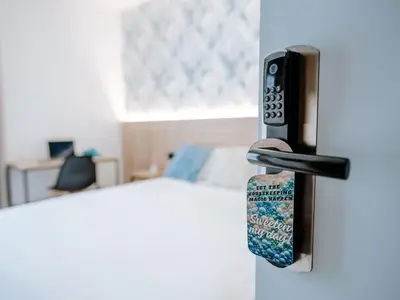 Cama o camas de una habitación en Sweet Lloret Suites - Smart Hotel