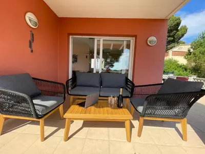 Zona de estar de Casa Bosc (Residencial Begur)