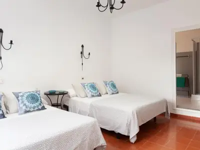 Cama o camas de una habitación en LETS HOLIDAYS BEAUTIFUL HOUSE in TOSSA