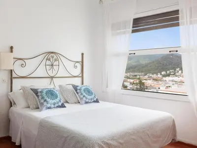Cama o camas de una habitación en LETS HOLIDAYS BEAUTIFUL HOUSE in TOSSA