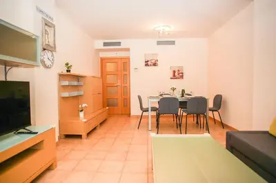 Zona de estar de AL37 Precioso apartamento playa Fenals