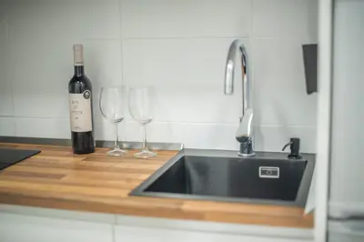 Una cocina o zona de cocina en Ático en Calella a 7 minutos de la playa